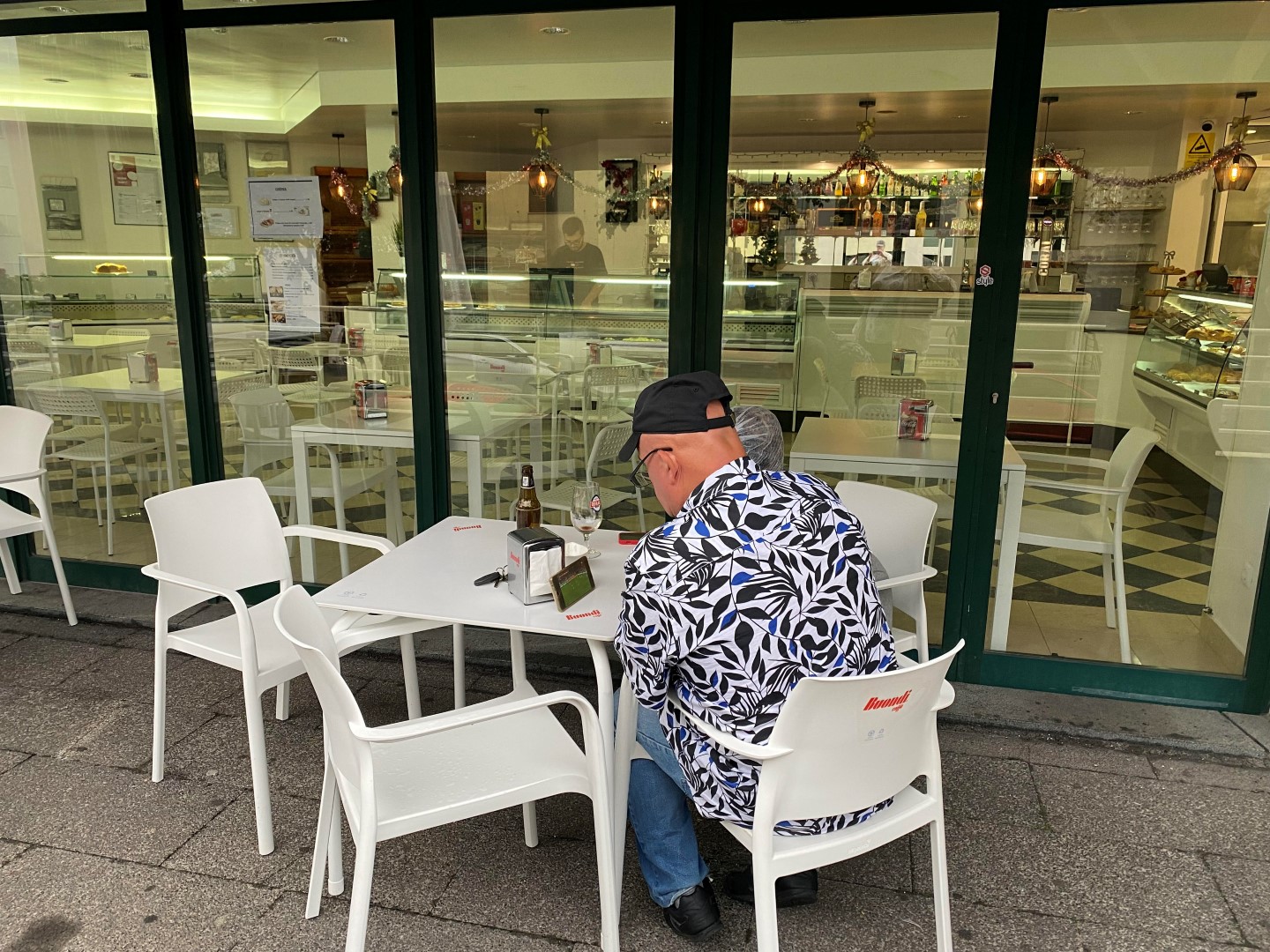 a man looking on his mobile phone